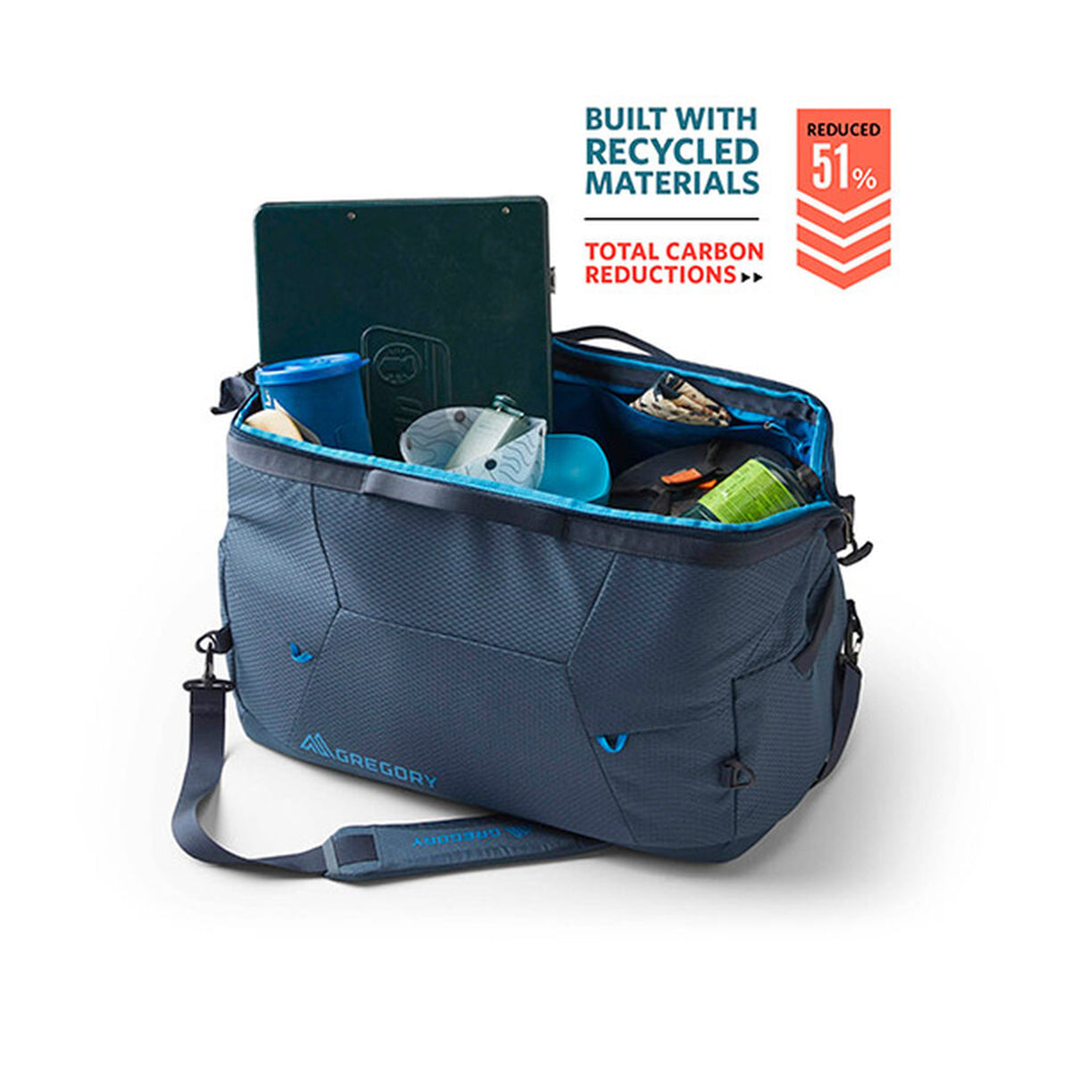 Alpaca Wide Mouth Duffel 50 Slate Blue