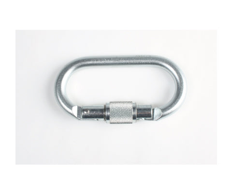 Steel Oval Carabiner with screw gate